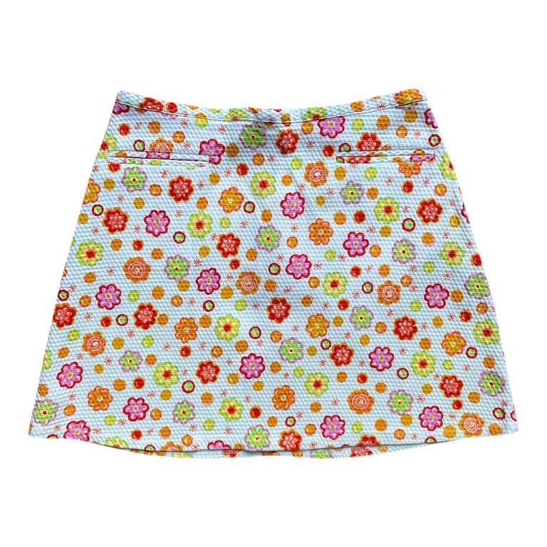 Mini jupe à fleurs