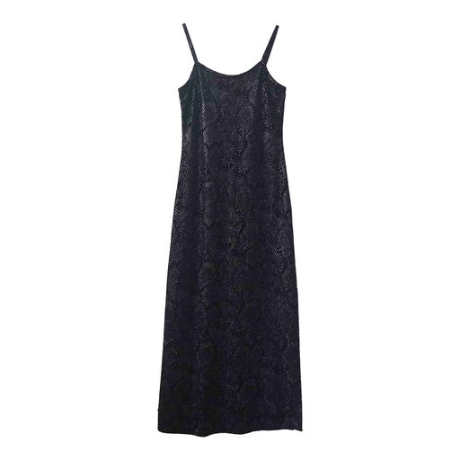 Robe longue en velours