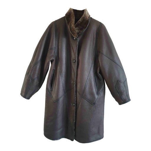 Manteau en peau lainée