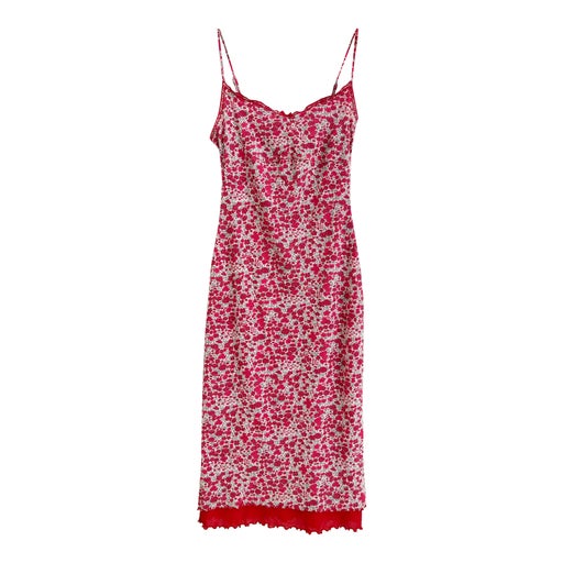 Robe midi à fleurs, bretelles ajustables,