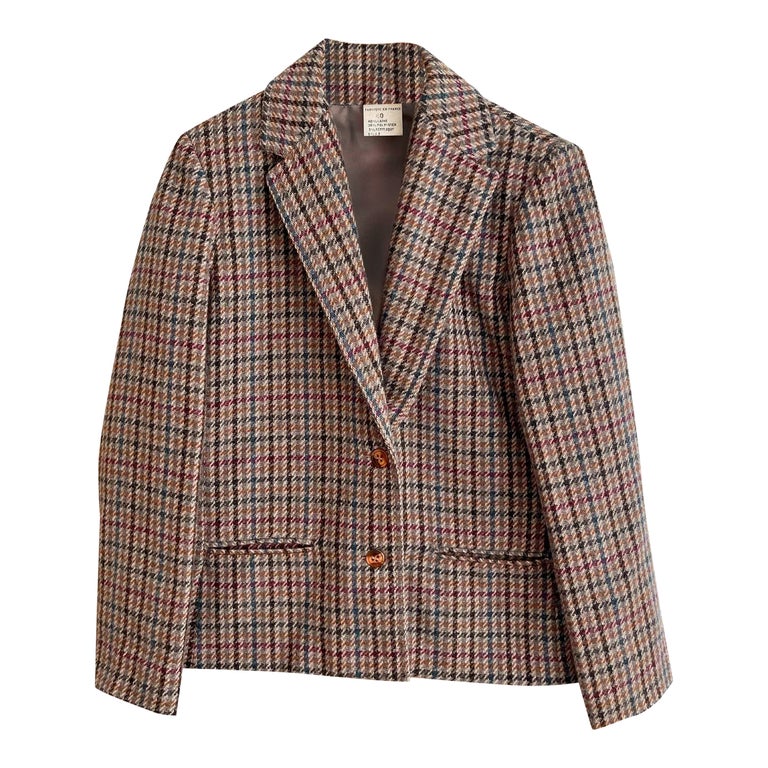 Blazer à carreaux