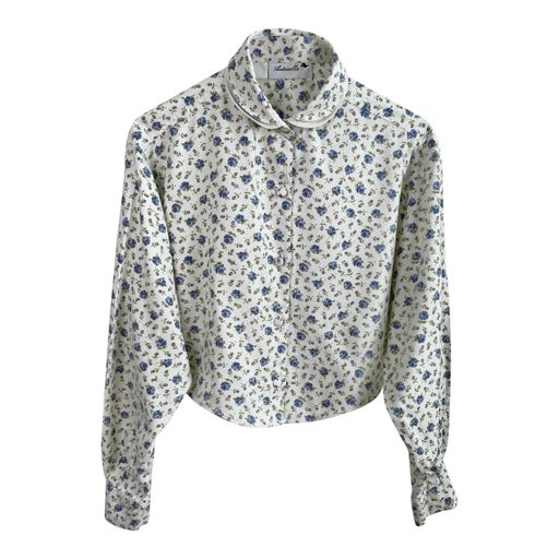 Chemise crop à fleurs