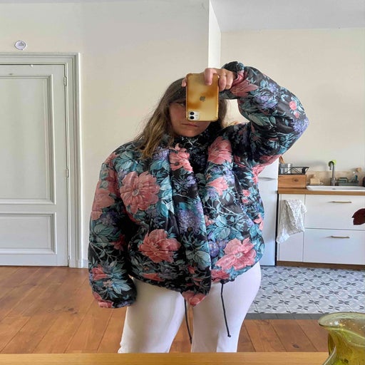 Floral down jacket