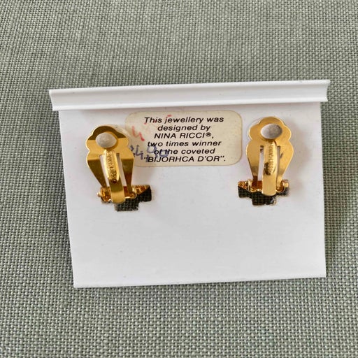 Boucles d’oreilles clips Nina Ricci