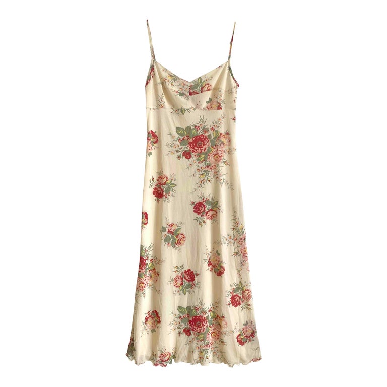 Robe longue à fleurs