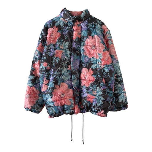 Floral down jacket