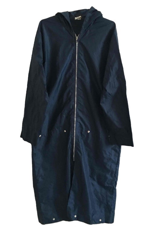 Blue raincoat