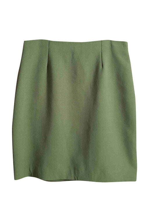 Wool-blend skirt