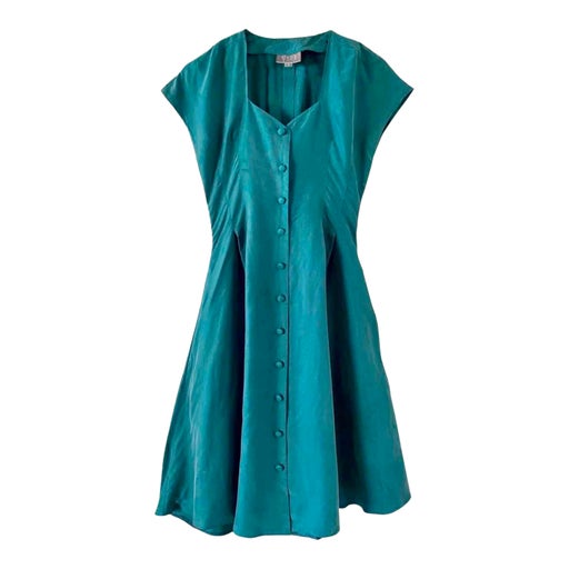 Robe midi en soie 