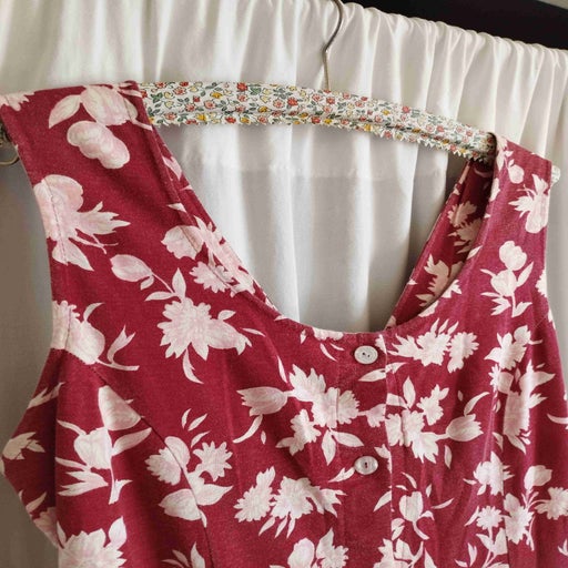 Buttoned floral dress