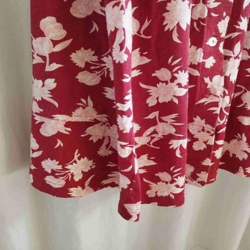 Buttoned floral dress