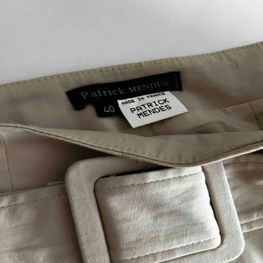 Pleated cotton skirt