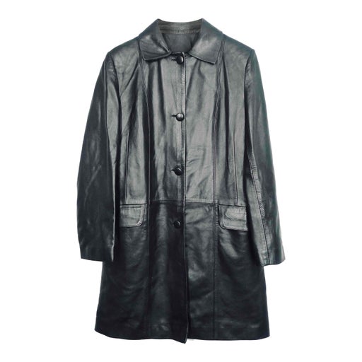 Long leather jacket