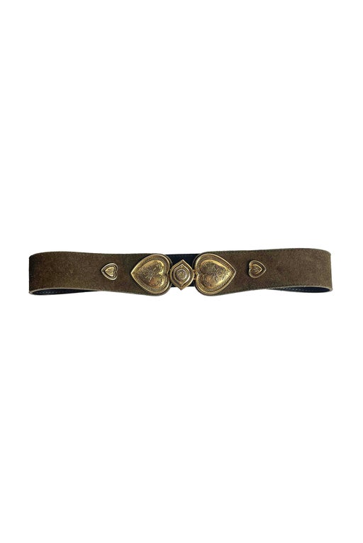 Suede belt