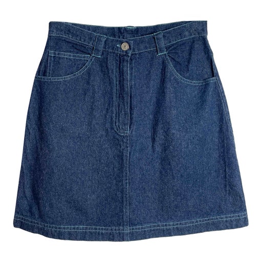 Mini denim skirt