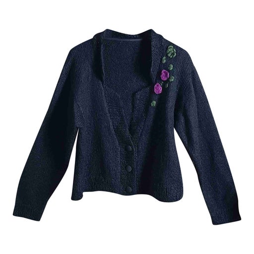 Wool and mohair cardigan