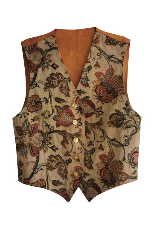 Sleeveless floral vest