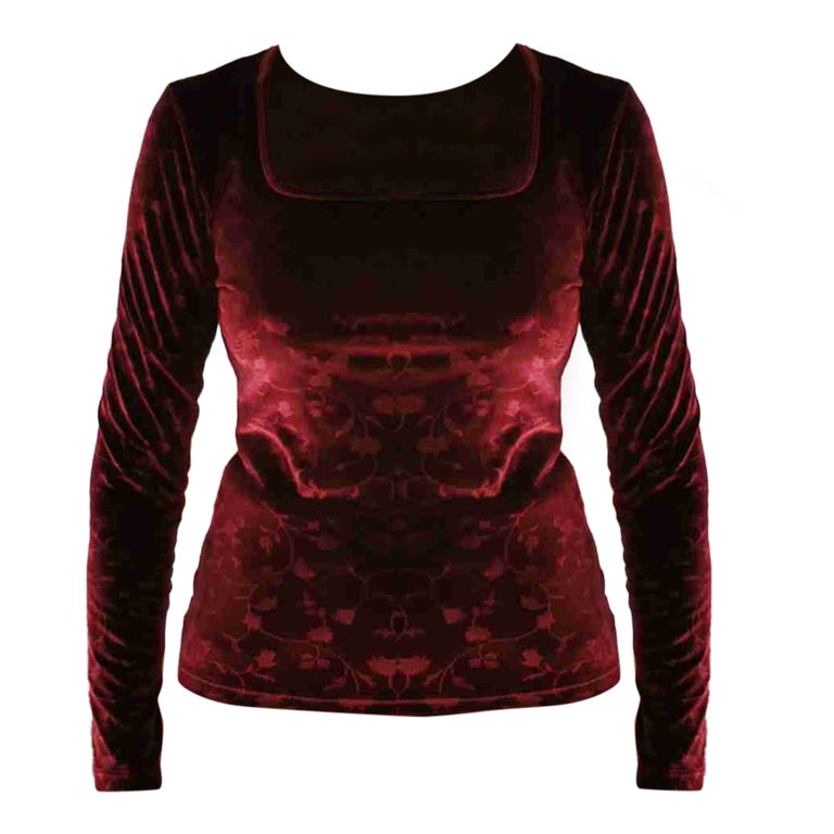 Top en velours