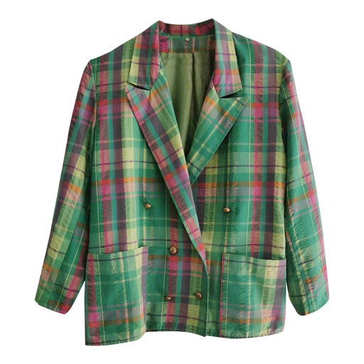 Blazer à carreaux