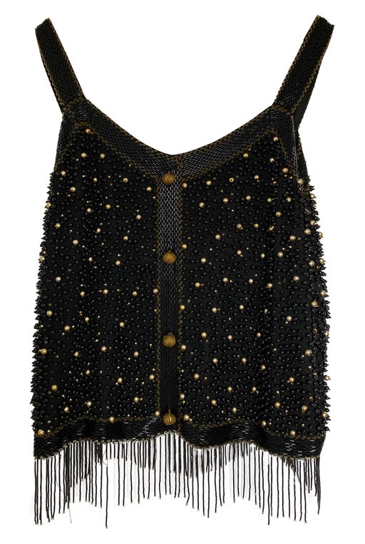 Top embroidered with pearls