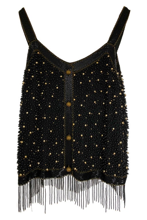 Top embroidered with pearls