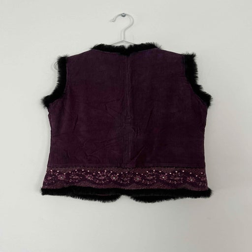 Gilet sans 2025 manche brodé femme