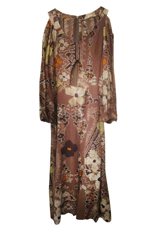 Robe longue à fleurs