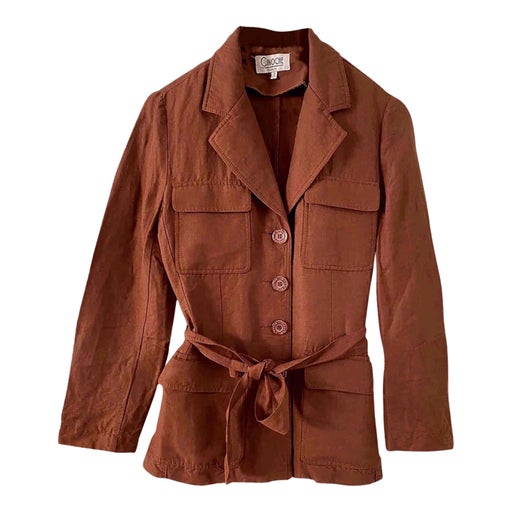 Linen safari jacket