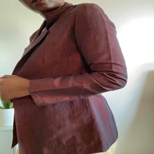 Linen and cotton blazer