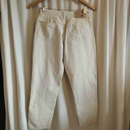 Beige gingham pants