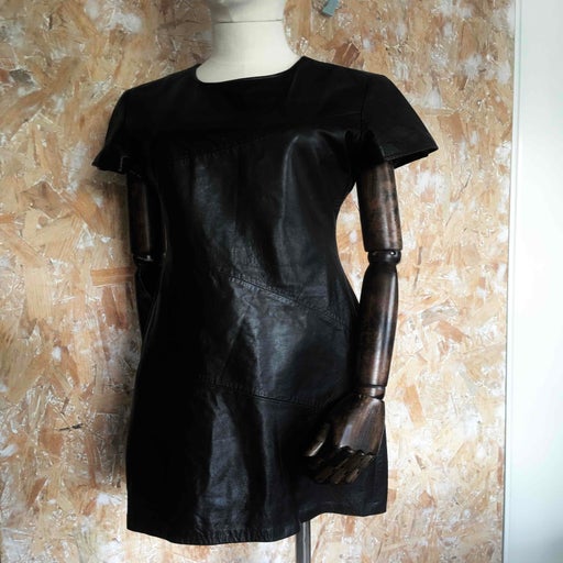 Leather dress