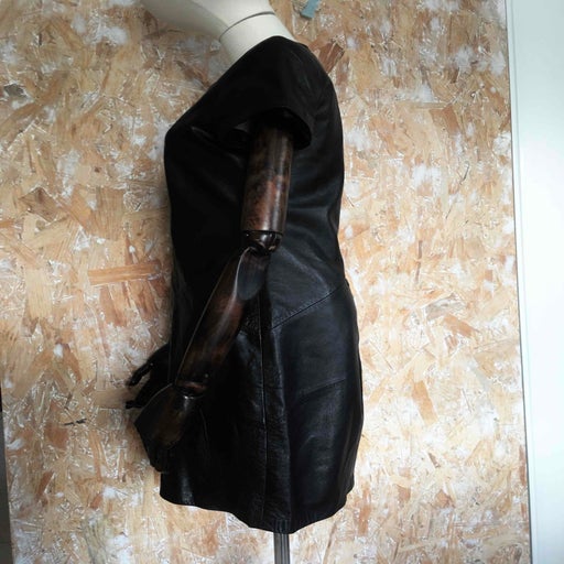 Leather dress
