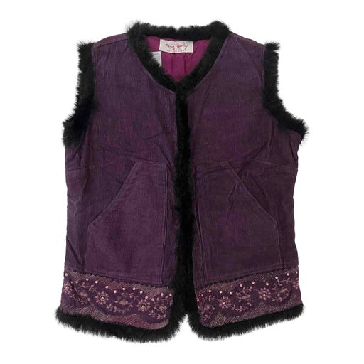Embroidered sleeveless vest