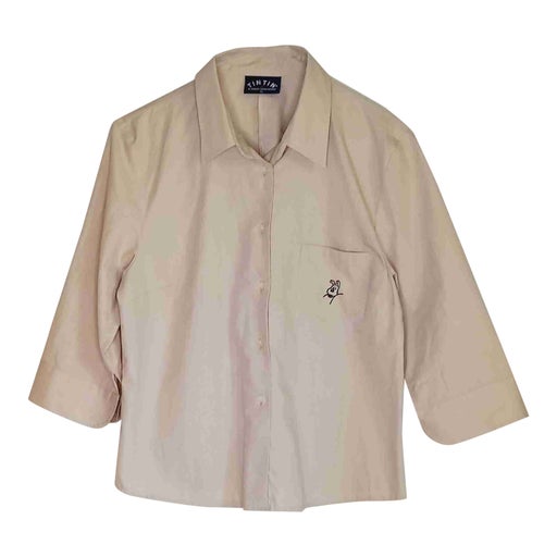 Tintin embroidered shirt