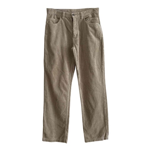 Pantalon vintage OXBOW en velours beige taille