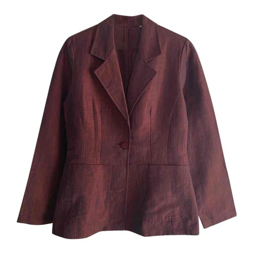 Linen and cotton blazer