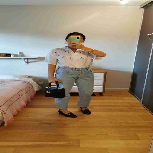 Top brodé