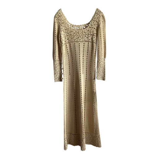 Robe longue en crochet 
