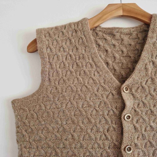 Sleeveless wool vest