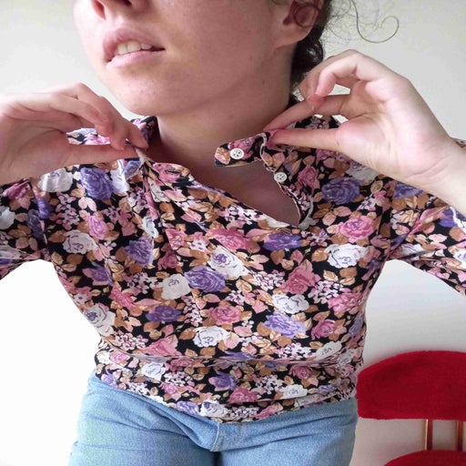 Chemise à fleurs