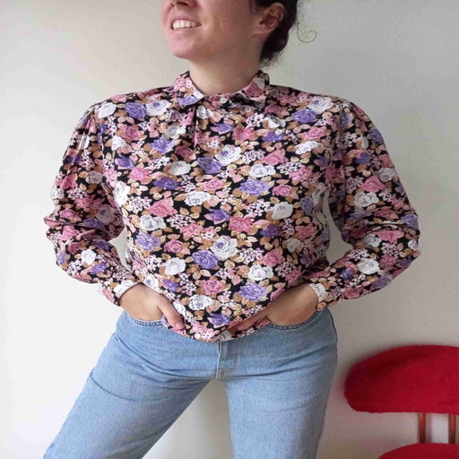 Chemise à fleurs