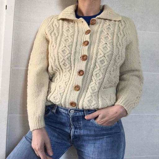 Irish wool cardigan