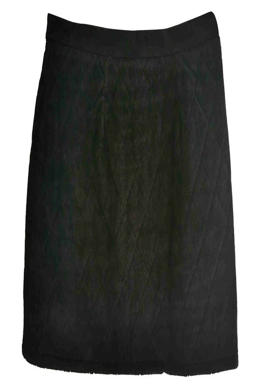 Velvet mini skirt