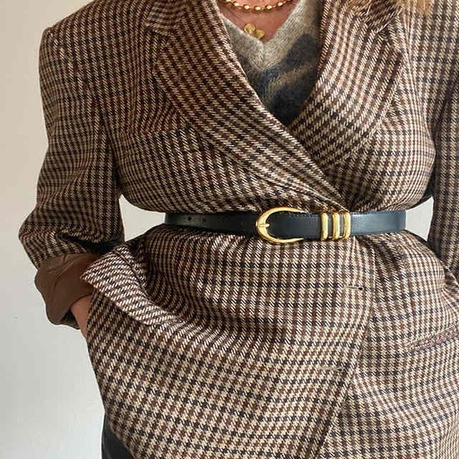 Leather belt