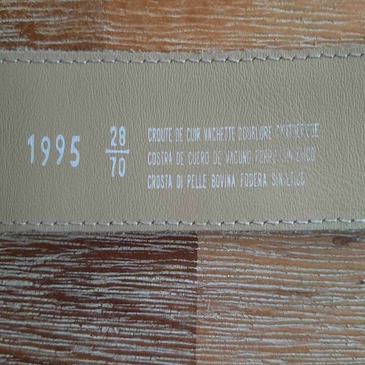 Leather belt