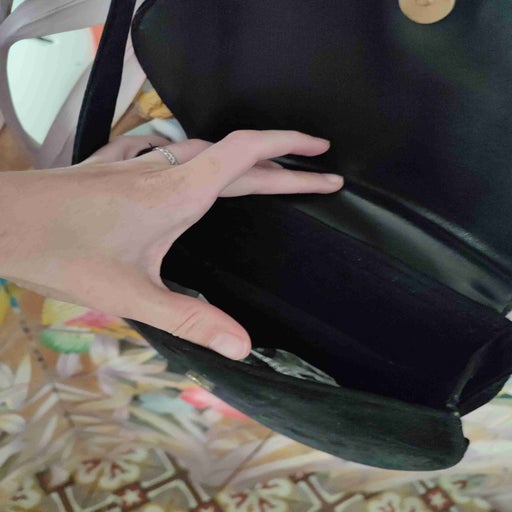 Velvet handbag