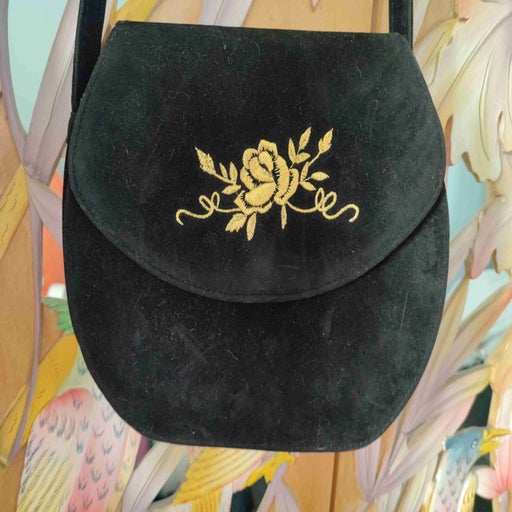 Velvet handbag