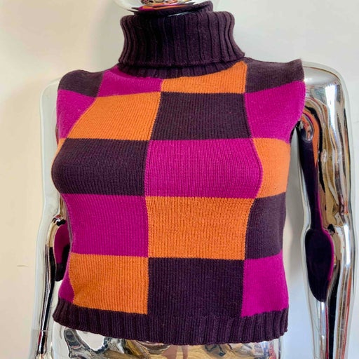 Checked sweater