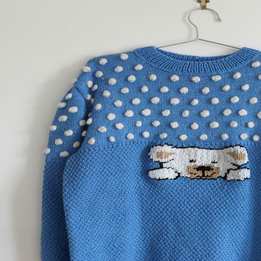Embroidered wool sweater