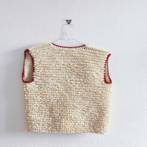 Sleeveless wool vest